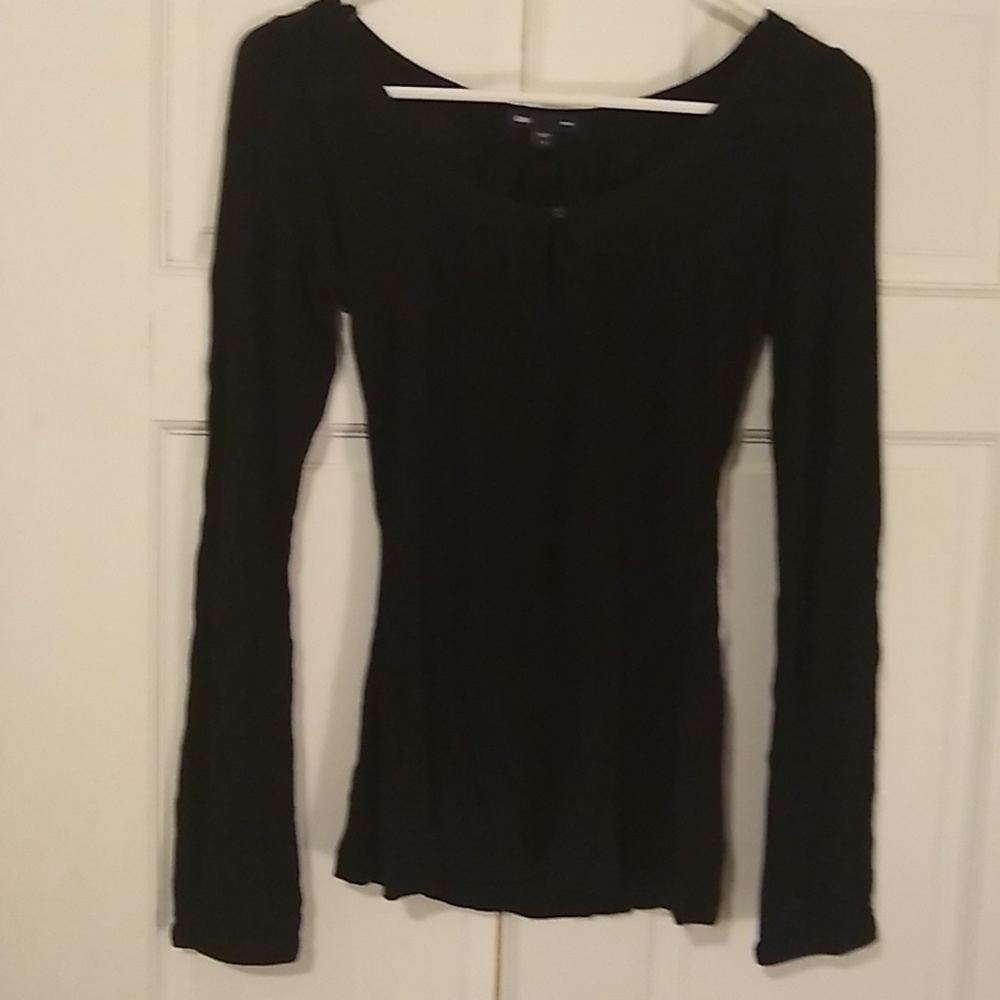 Long sleeve black shirt from Gap